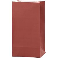 Paper Bag, H: 17 cm, size 6x9 cm, 80 g, red, 10 pc/ 1 pack