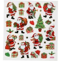 Stickers, traditional Christmas designs, 15x16,5 cm, 1 sheet