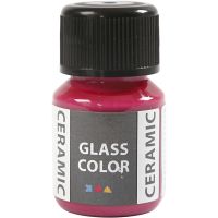 Glass Ceramic Paint, pink, 35 ml/ 1 bottle