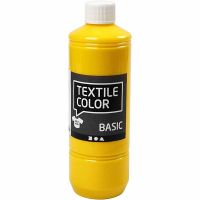 Textile Color Paint, primary yellow, 500 ml/ 1 bottle