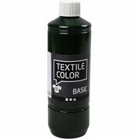 Textile Color Paint, olive green, 500 ml/ 1 bottle