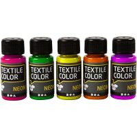 Textile Color Paint, assorted colours, 5x50 ml/ 1 pack