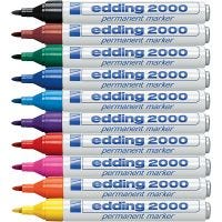 Edding Markers 2000, line 1,5-3 mm, assorted colours, 10 pc/ 1 pack