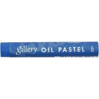 Gallery Oil Pastel Premium, L: 7 cm, thickness 11 mm, cobalt blue (221), 6 pc/ 1 pack