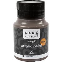 Creall Studio acrylic paint, opaque, burnt umber (69), 500 ml/ 1 bottle