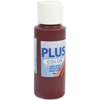 Plus Color Craft Paint, burgundy, 60 ml/ 1 bottle