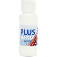 Plus Color Craft Paint, white, 60 ml/ 1 bottle