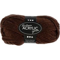 Fantasia Acrylic Yarn, L: 80 m, brown, 50 g/ 1 ball