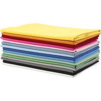 Fabric, W: 145 cm, 140 g, assorted colours, 15x2 m/ 1 pack