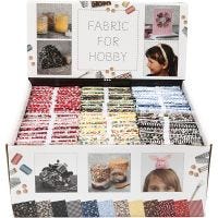 Patchwork Fabric, size 45x55 cm, 100 g, assorted colours, 48 bundle/ 1 pack