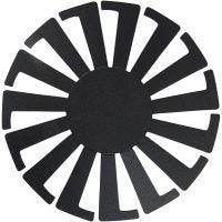 Basket Weaving Template, H: 6 cm, D 8 cm, black, 10 pc/ 1 pack