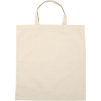 Tote bag , size 38x42 cm, 145 g, light natural, 5 pc/ 1 pack