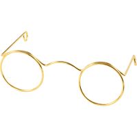 Novelty Glasses, W: 60 mm, gold, 10 pc/ 1 pack