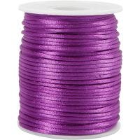 Satin Cord, thickness 2 mm, purple, 50 m/ 1 roll