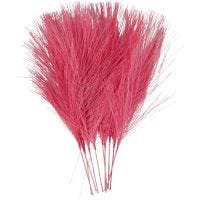 Artificial feathers, L: 15 cm, W: 8 cm, pink, 10 pc/ 1 pack