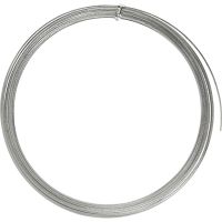Aluminium Wire, flat, W: 3,5 mm, thickness 0,5 mm, silver, 4,5 m/ 1 roll