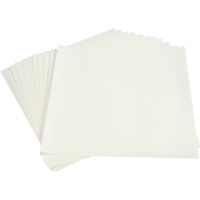 Light paper, 30x30 cm, 80 g, white, 12 sheet/ 1 pack