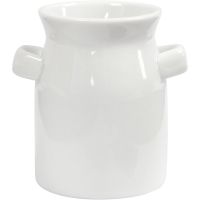 Milk Can, H: 7,5 cm, white, 12 pc/ 1 box