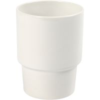 Mug, H: 11 cm, D 8,5 cm, white, 1 pc