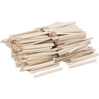 Ice lolly sticks, L: 5,5 cm, W: 6 mm, 400 pc/ 1 pack