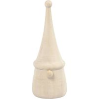 Scandinavian Santa Gnome, H: 8 cm, D 3 cm, 1 pc