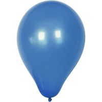 Balloons, round, Dia. 23 cm, dark blue, 10 pc/ 1 pack