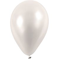 Balloons, D 23 cm, off-white, 10 pc/ 1 pack
