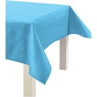 Tablecloth made of imitation fabric, W: 125 cm, 70 g, turquoise, 10 m/ 1 roll