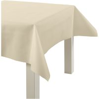 Tablecloth made of imitation fabric, W: 125 cm, 70 g, light yellow, 10 m/ 1 roll