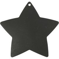 Star, D 37 mm, hole size 1 mm, black, 1 pc