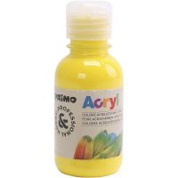 PRIMO luxury acrylic paint, primary yellow, 125 ml/ 1 bottle