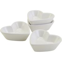 Heart-shaped bowls, D 8 cm, 12 pc/ 1 pack