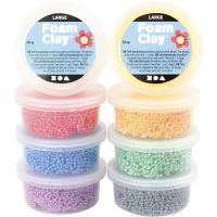 Foam Clay Large, assorted colours, 8x20 g/ 1 pack