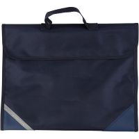 School Bag, depth 9 cm, size 36x29 cm, dark blue, 1 pc