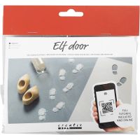Mini Craft Kit Elf Door, Footprints, 1 pack