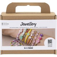 Mini Craft Mix Jewellery, Colourful Bracelets, 1 pack