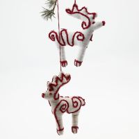 A Fabric Reindeer with easy Embroidery