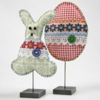 Easter Decorations made from Patterned Felt