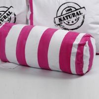 A Cylindrical Cushion made from Tea Towels