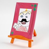 A Cartoon Effect Portrait in an Embossed Card Frame