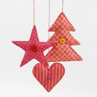 Hanging Decorations made from Felt Shapes