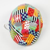 Decoupage with patterned glazed Paper on a Mask