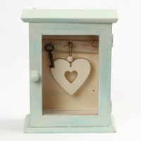 A wooden Key Cabinet, painted with Chalky Vintage Look Paint