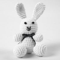 A crocheted Bunny Rabbit from Cotton Yarn