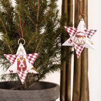 A Christmas Star from Design Paper with the Nutcracker Motif