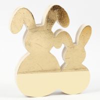 Easter Bunnies decorated with Gold Deco Foil and Craft Paint