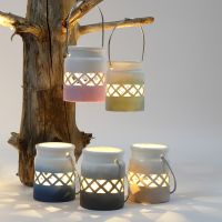 Lanterns decorated with a Colour Gradient