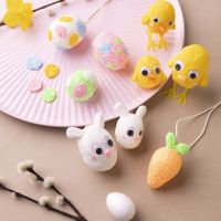 Easter figures from polystyrene eggs and Foam Clay®