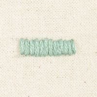 How to embroider using flat stitches