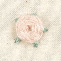 How to embroider woven roses
